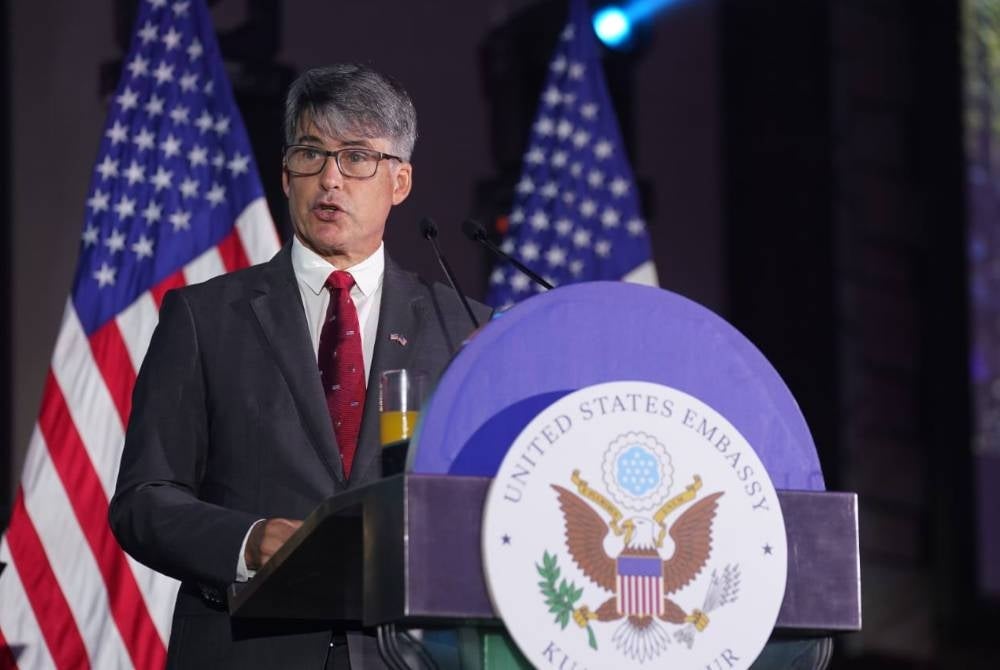 McFeeters ketika menyampaikan ucapan pada majlis Sambutan Hari Kemerdekaan AS kali ke-247 yang akan diraikan pada 4 Julai ini yang diadakan di Hotel Intercontinental, Kuala Lumpur pada Selasa.