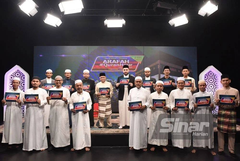 Program Arafah #QuranHour yang berlangsung di Studio My#QuranHour Kumpulan Media KarangKraf. Foto SINAR HARIAN / MOHD RAFIQ REDZUAN HAMZAH