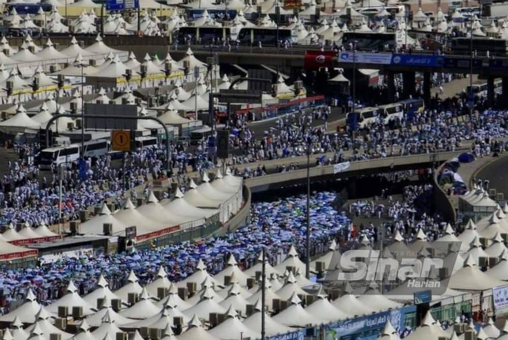 Khemah jemaah haji di Mina.