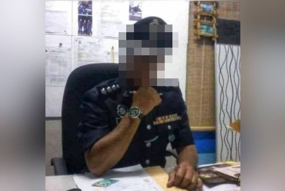 Suspek juga menggunakan gambar profil beruniform pegawai kanan polis.