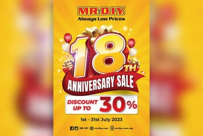 Diskaun harga sehingga 30 peratus bagi lebih daripada 60 produk dari pelbagai jenama.