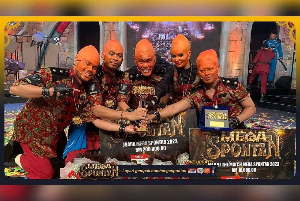 Majakelat bawa pulang hadiah wang tunai RM200,000 selaku juara. - Foto Astro