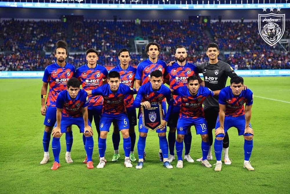 Kesebelasan JDT pada perlawanan berkenaan. Foto FB Johor Southern Tigers