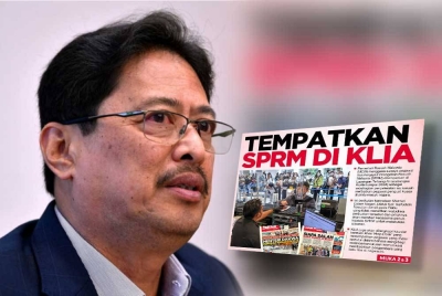 Azam Baki berkata, pihaknya akan mengkaji sejauh mana kepentingan menempatkan pegawainya di lapangan terbang dan laporan muka depan Sinar Harian Khamis lalu.