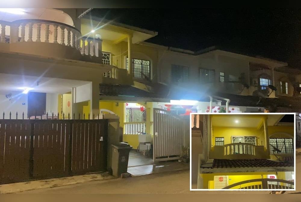 Kejadian dipercayai berlaku di kediaman mangsa di Taman Kota Laksamana,Melaka. - Foto Astro Awani