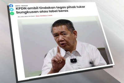 Laporan Sinar Harian pada 9 Julai lalu