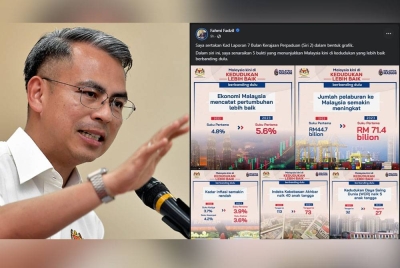 Fahmi berkongsi Kad Laporan Tujuh Bulan Kerajaan Perpaduan (Siri Dua) yang menggariskan bukti terbabit iaitu ekonomi Malaysia mencatat pertumbuhan lebih baik pada suku pertama tahun ini dengan 5.6 peratus berbanding tempoh sama bagi tahun lepas iaitu 4.8 peratus.