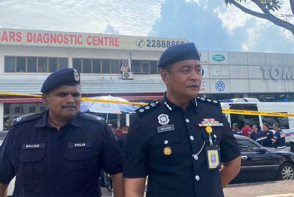 Amihizam ketika ditemui pemberita di lokasi kejadian di Jalan Maarof, Bangsar Kuala Lumpur pada Jumaat.