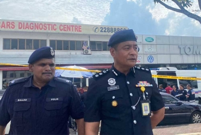 Amihizam ketika ditemui pemberita di lokasi kejadian di Jalan Maarof, Bangsar Kuala Lumpur pada Jumaat.