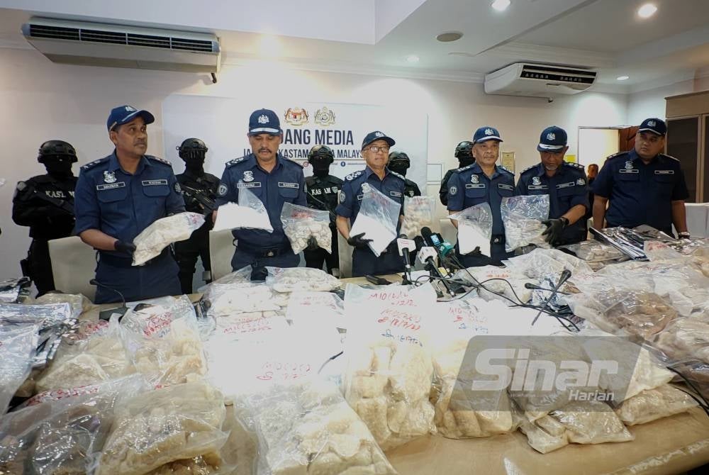 Dadah MDMA yang dirampas di Kompleks Kargo KLIA, Sepang pada 18 Julai lalu merupakan rampasan paling besar dalam sejarah JKDM.