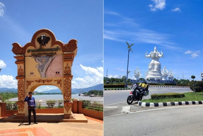 Zulkepli memulakan perjalanan solo itu sejak 8 Julai lepas dari Gombak, Selangor dan kini beliau telah sampai di Segi Tiga Emas, utara Thailand.