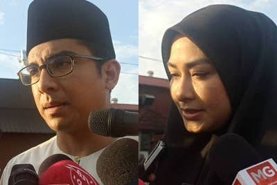 Syed Saddiq Syed Abdul Rahman (kiri) dan Young Syefura Othman.
