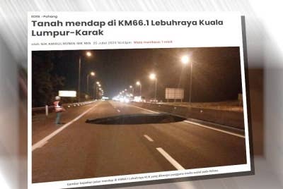 Laporan Sinar Harian pada Selasa.