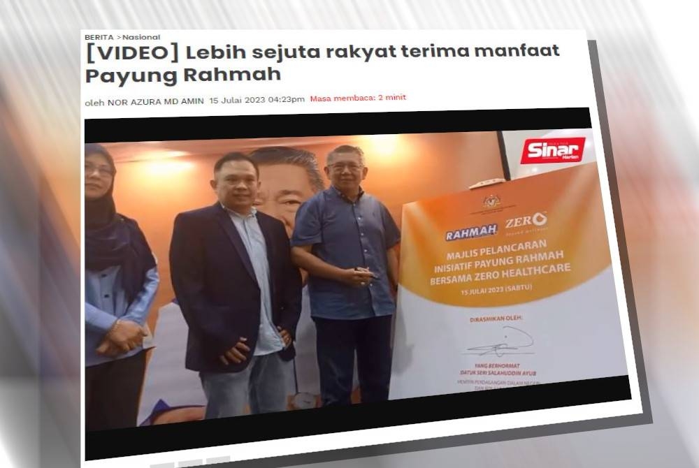 Konsep Payung Rahmah cetusan idea Allahyarham Salahuddin akan terus diperkukuh bagi menangani cabaran kos sara hidup.