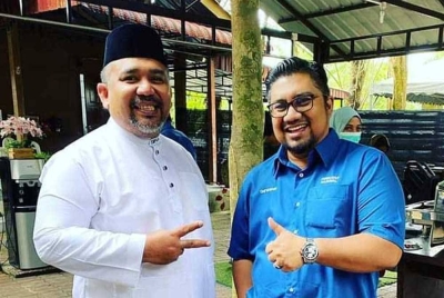 Zool Amali (kiri) bersama Pengerusi MN Negeri Sembilan,Badrul Hisham Shaharin atau dikenali sebagai Che'gu Bard. - Foto: Bozz Jebat