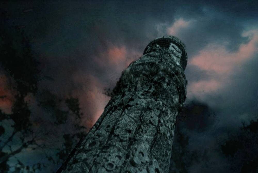 Tiang Jerunei yang diketengahkan dalam filem.