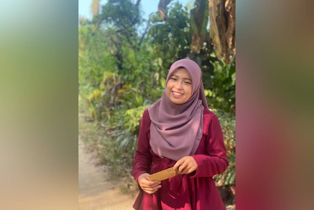 Gambar Nurul Aqilah yang dirakam pada Hari Raya Aidilfitri lalu