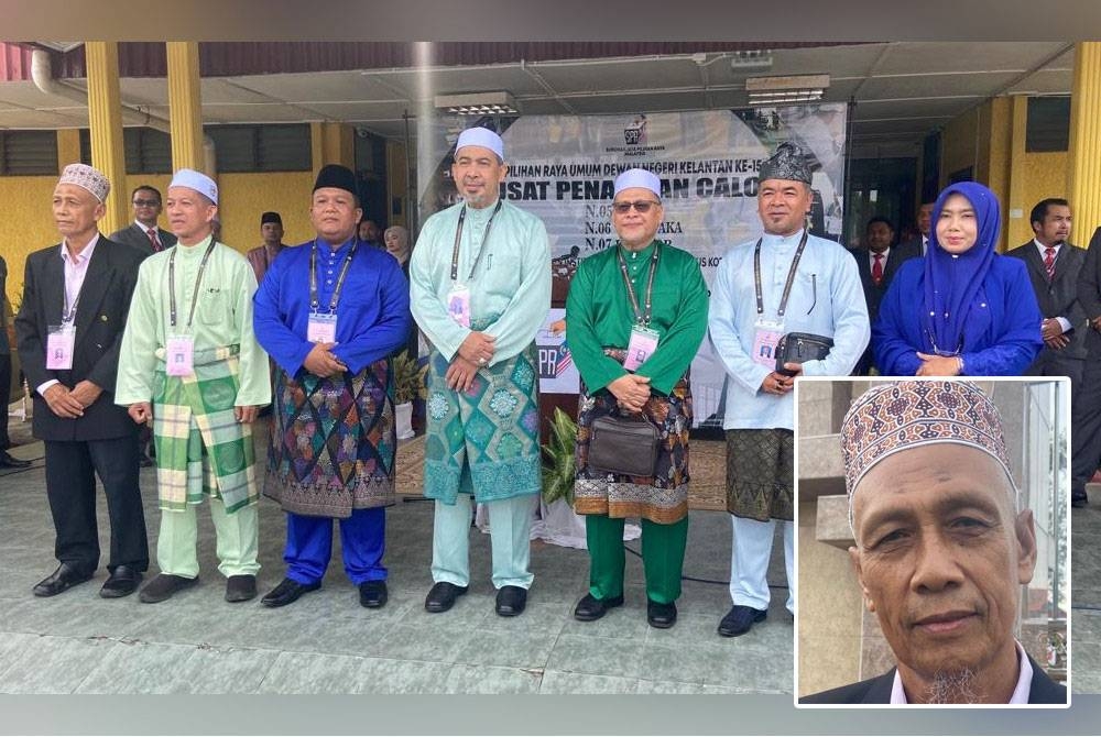 Ibrahim (kiri) ketika penamaan calon Sabtu lalu. Gambar kecil: Ibrahim