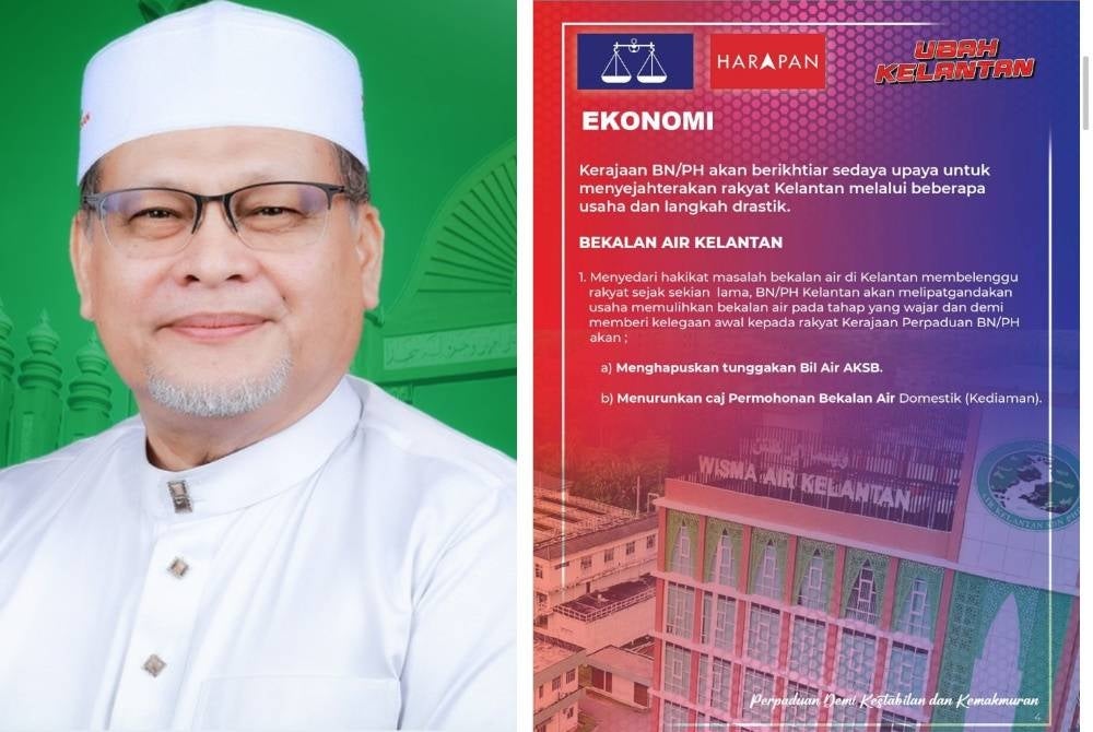 Mohd Amar mempersoalkan manifesto BN-PH pada PRN Kelantan kali ini apabila tidak menjadikan isu air sebagai keutamaan.