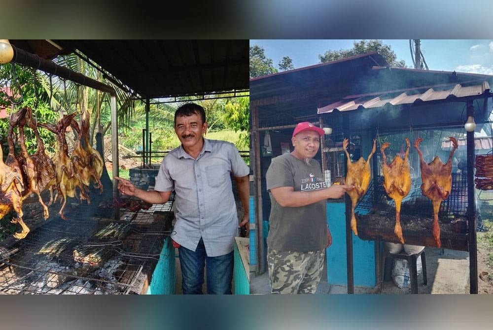 Zamri (kanan) dan Ruhaizi (kiri) mengakui jualan agak perlahan pada PRN Negeri Sembilan kali ini.