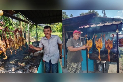 Zamri (kanan) dan Ruhaizi (kiri) mengakui jualan agak perlahan pada PRN Negeri Sembilan kali ini.