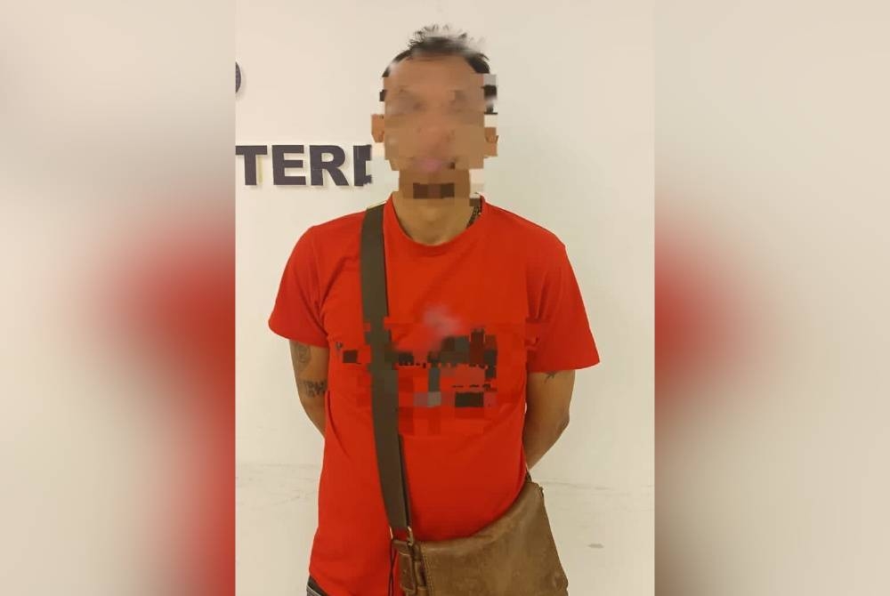 Suspek merupakan individu yang dikehendaki polis sejak tahun 2020. - Foto IPD Iskandar Puteri