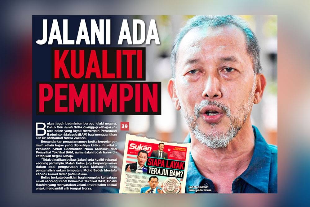 Laporan Sukan Sinar pada Rabu.