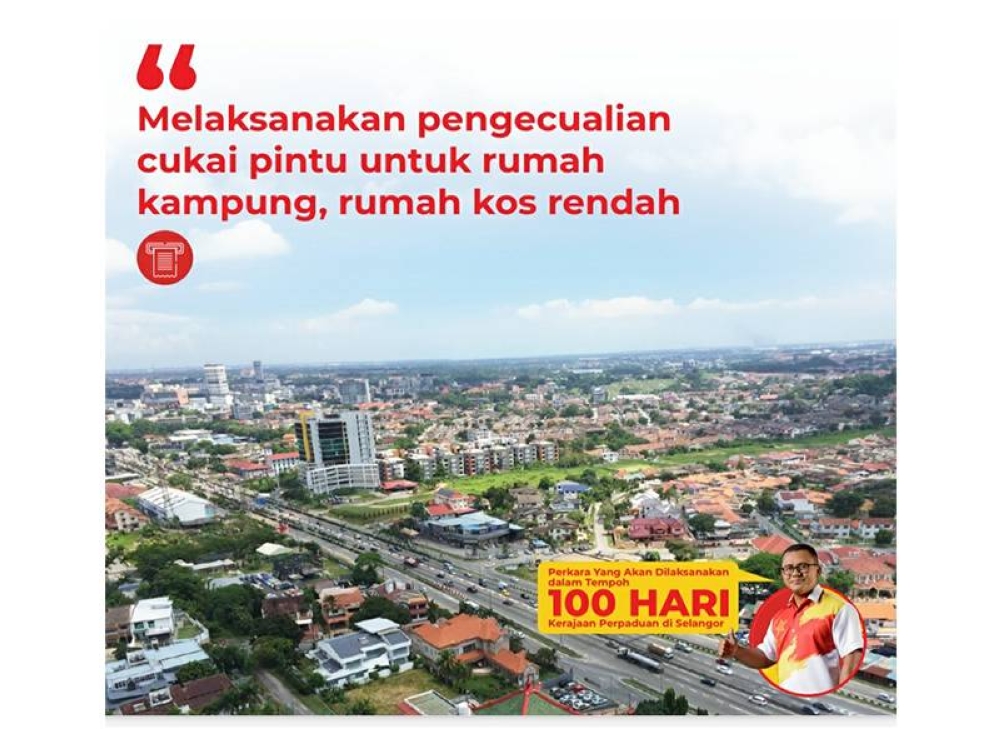 Pelaksanaan pengecualian cukai taksiran untuk rumah kampung dan rumah kos rendah