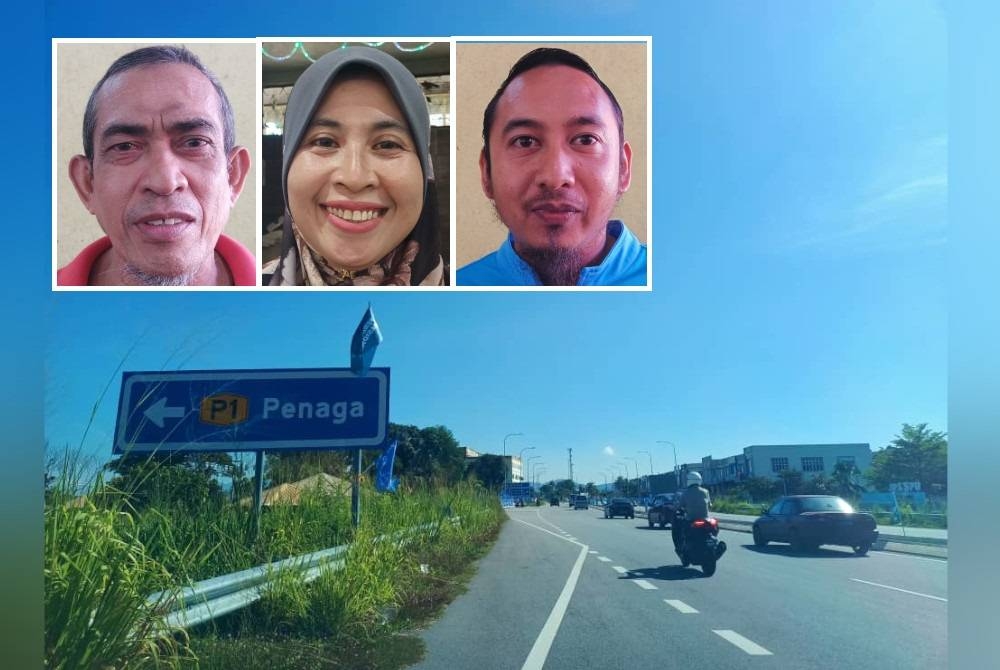 DUN Penaga menyaksikan pertembungan satu lawan satu antara PH-BN dengan PN. - Gambar kecil: Ahmad (kiri), Norhaniza, Mohd Syukur