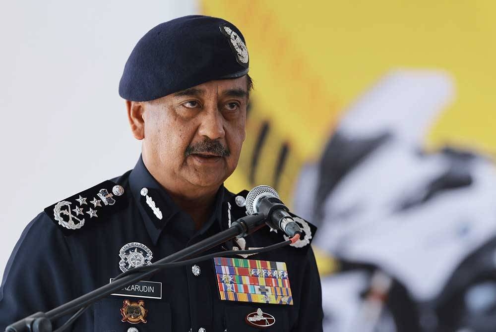 Razarudin ketika berucap melancarkan Madani Ride PDRM bersama Ipoh Super Bike Club sempena peringatan Hari Polis ke-216 dan Bulan Kebangsaan di Pusat Latihan Polis pada Rabu - Foto: Bernama