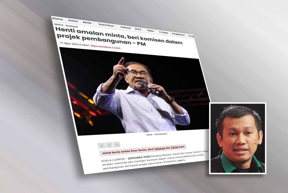 Laporan Sinar Harian pada Khamis. Gambar kecil: Muhammad Fazril 