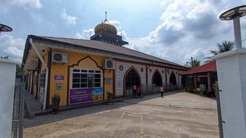 Lokasi masjid Allahyarham Abd Rahman menunaikan solat Asar pada 19 Ogos lalu.