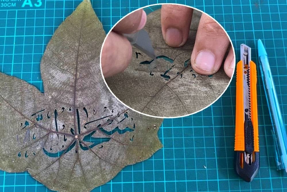 Peralatan yang digunakan untuk menghasilkan lukisan kraf pada daun dan dijual dengan harga sekitar RM25 hingga RM100 sehelai bergantung kepada kesukaran proses pembuatannya.