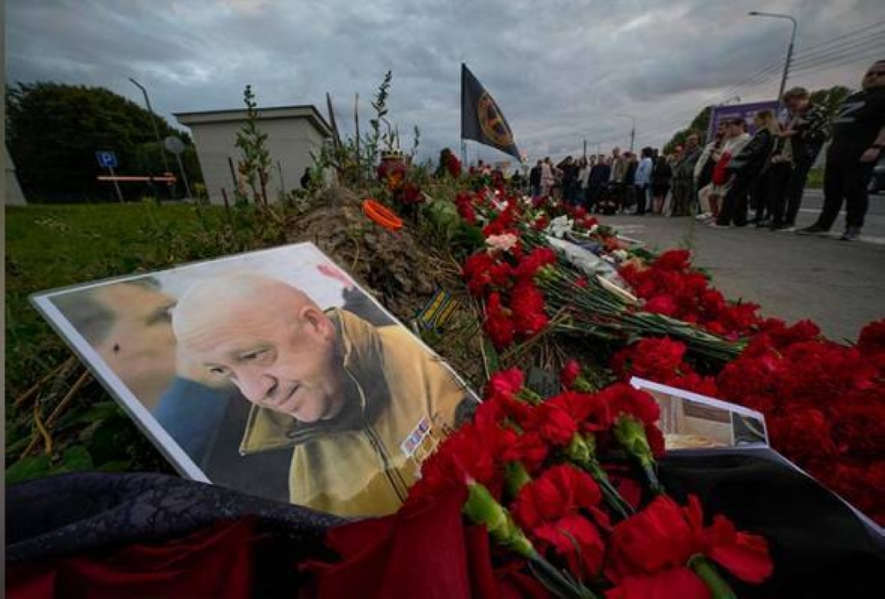 Prigozhin telah dianggap maut sejak sebuah pesawat terhempas dalam keadaan tidak jelas di luar Moscow pada Rabu. - Foto AP