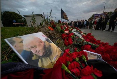 Prigozhin telah dianggap maut sejak sebuah pesawat terhempas dalam keadaan tidak jelas di luar Moscow pada Rabu. - Foto AP