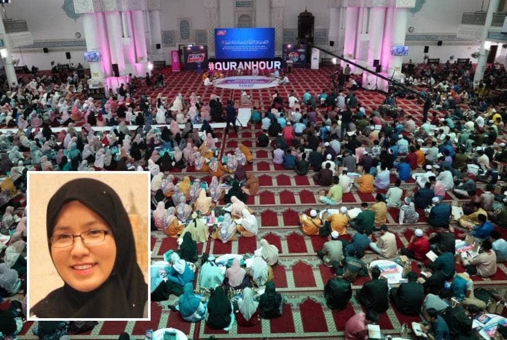 Gerakan kempen #QuranHour anjuran WUIF membolehkan orang ramai menghayati dan memahami surah Al-Fatihah, Al-Insan dan Al-Asr. Gambar kecil: Ungku Noorakmal
