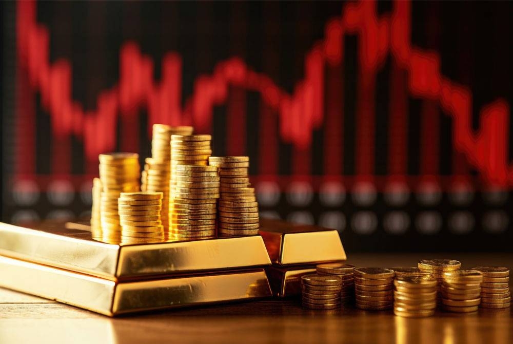Niaga hadapan emas di Bursa Malaysia Derivatives ditutup tinggi hari ini, menjejaki prestasi niaga hadapan emas Comex AS. Foto hiasan 123RF