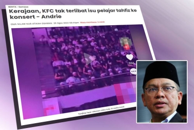 Laporan Sinar Harian pada Selasa. Gambar kecil: Mohd Na'im