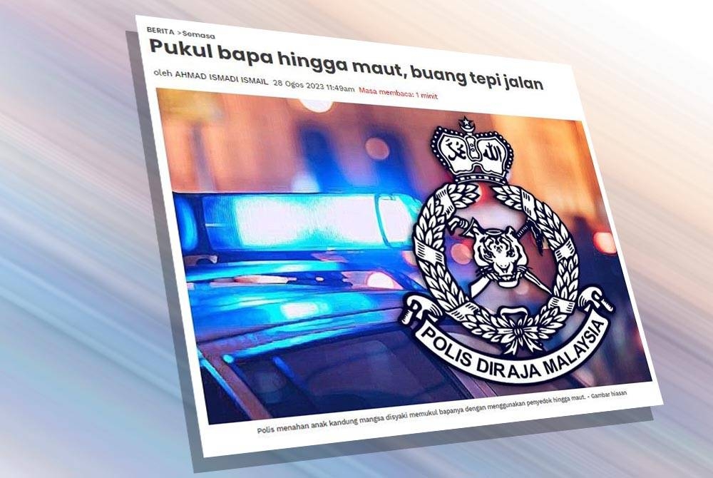 Pada 29 Ogos, Sinar Harian melaporkan seorang lelaki didakwa membunuh bapa kandungnya kerana berang akibat sering dihina kerana tidak bekerja.