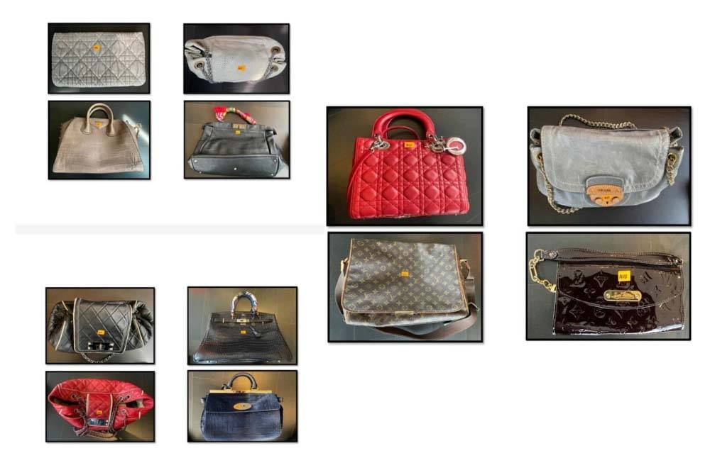 Antara beg tangan mewah yang dirampas.