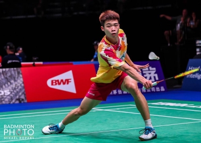 Tze Yong akan menentang pemain Indonesia pada pusingan kedua Terbuka China. Foto Facebook BAM.