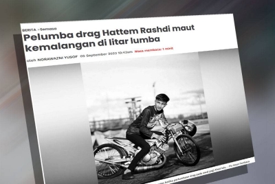 Laporan Sinar Harian pada Selasa.