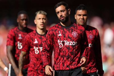 Pemain United disifatkan gagal tampil dengan persembahan terbaik ketika beraksi di laman lawan. - FOTO EPA