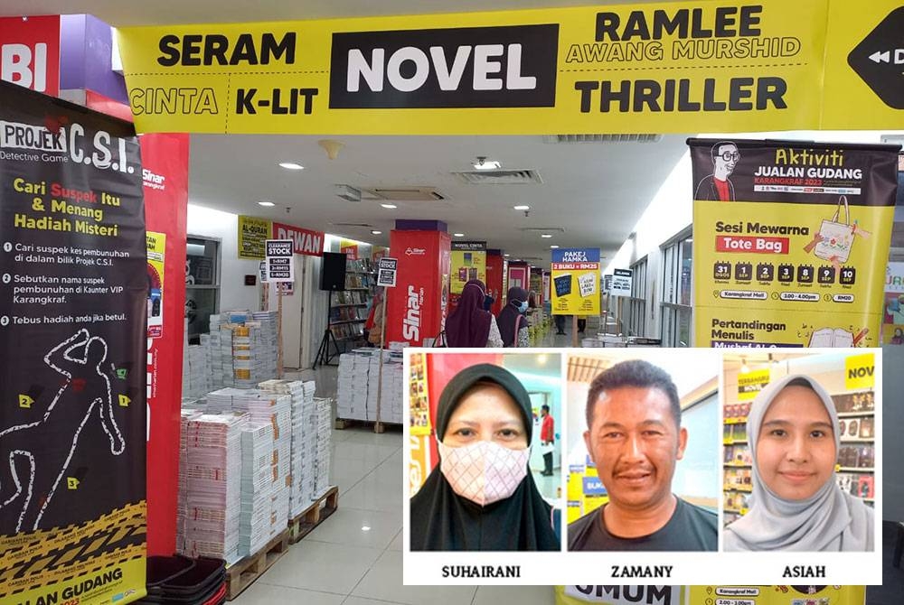 Jualan Gudang Karangkraf yang berlangsung dari 31 Ogos hingga 10 September ini dibuka bermula jam 9 pagi hingga 7 petang.