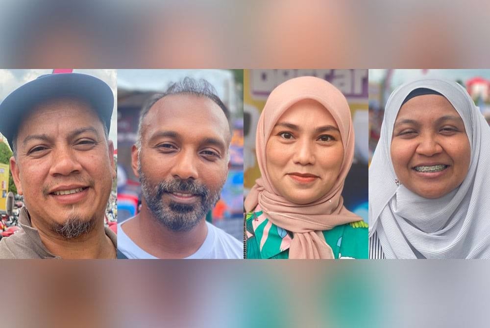 Gambar dari kiri: Mohd Faizal, Thamendran, Zuliza, Farhana
