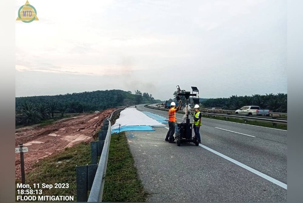Tiada pergerakan baharu yang direkodkan di tempat kejadian.pix Ihsan Anih Berhad - Foto Anih Berhad