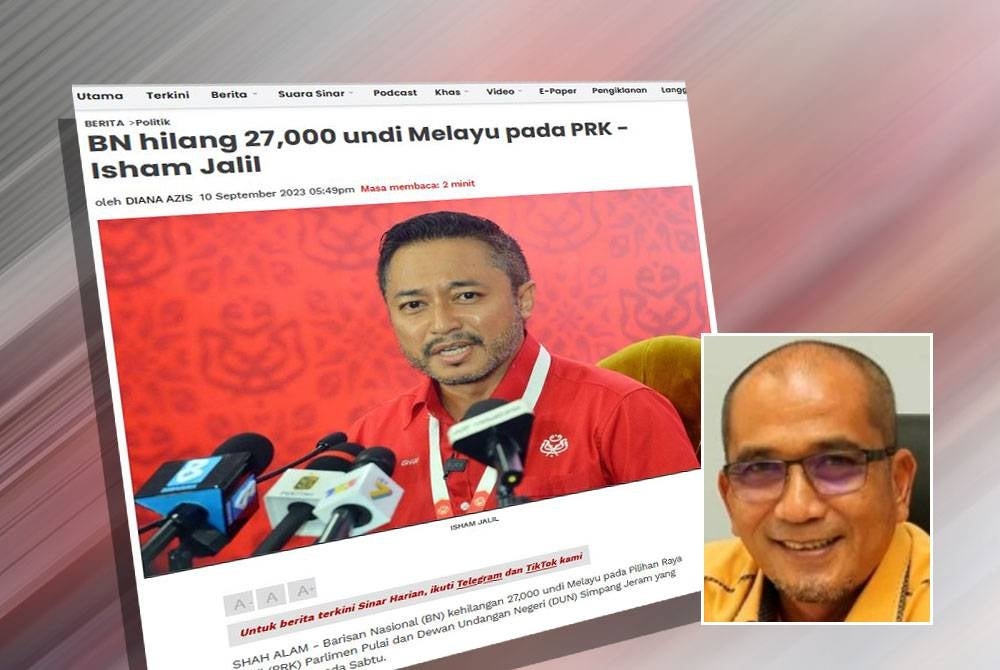 Laporan Sinar Harian pada Ahad. Gambar kecil: Abdul Halim