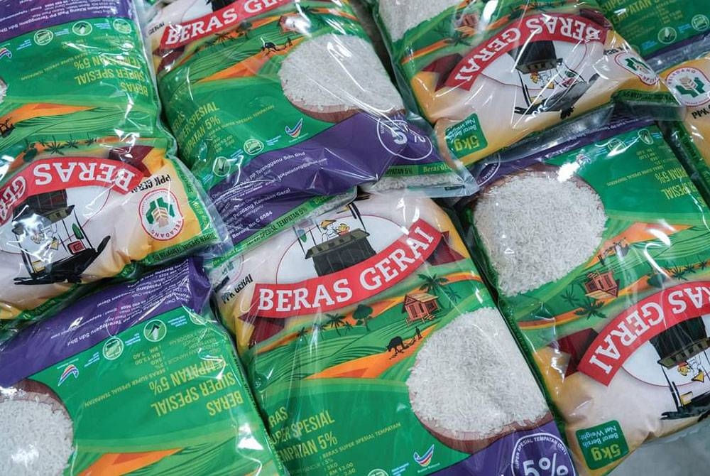 Beras Gerai keluaran PPK Gerai di Besut kini turut mendapat permintaan tinggi di Terengganu.