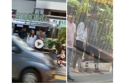 Pasangan tersebut dilihat muncul di tempat awam di sekitar Mont Kiara dan kelihatan cukup mesra.