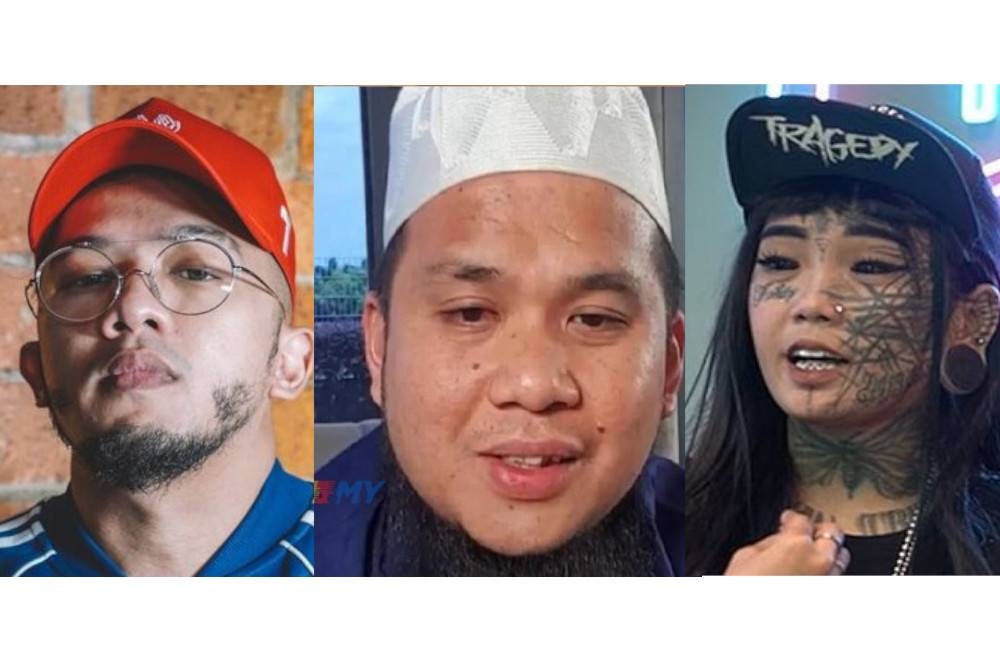 Caprice (kiri), Ebit Lew dan Mondy (kanan) - Gambar file